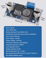 5 Pack LM2596 DC to DC Buck Converter 3.0-40V to 1.5-35V Adjustable Voltage Regulator Electronic Voltage Stabilizer Power Supply Step Down Module