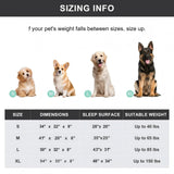 SIEMOUR Cooling Elevated Dog Bed for Extra Large Dogs with Non-Slip Floor Protectors & Breathable Mesh, XL Raised Indoor & Outdoor Dog Cot Hammock, 54" L x 35" W x 8" Th, X-Large, Grey