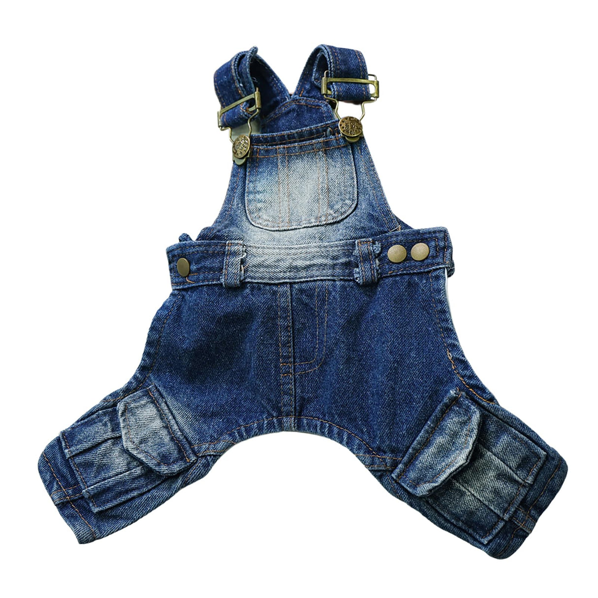 Dog Denim Overalls Clothes Puppy Jeans Bib Pants Costumes Small Dogs Jean Jacket Sling Jumpsuit Apparel Yorkie French Bulldog Chihuahua Dachshund Denim Onesies Pet Comfortable Jean Outfits