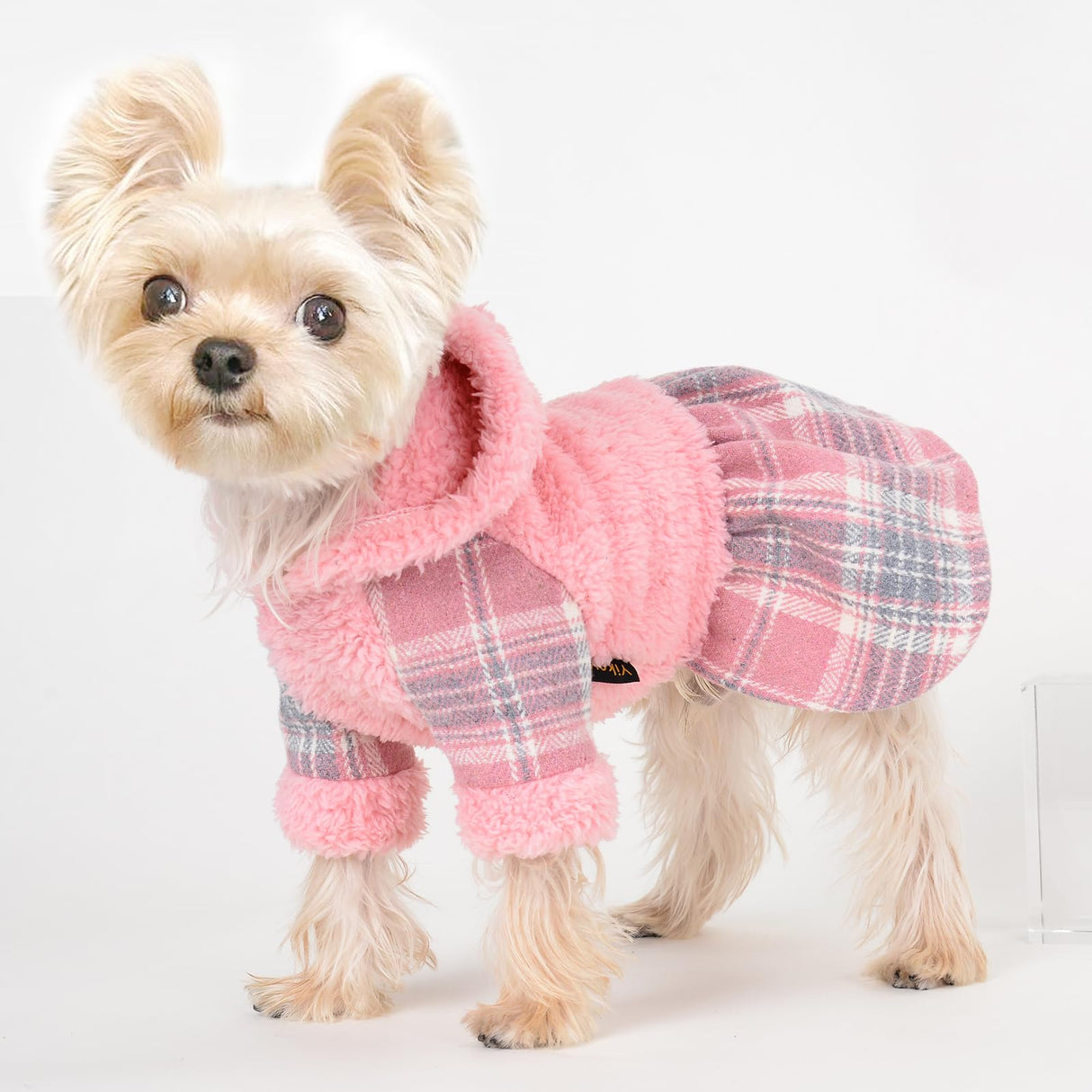 Dog Hoodie Dog Sweater Puppy Clothes for Small Dogs Boy Girl Pet Hoodies for Dogs Cold Weather Doggie Coats Fall Doggy Sweatshirt for Chihuahua Yorkie Cat Sweater Costumes, M, Pink