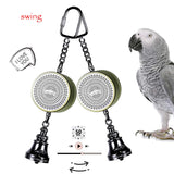 Colorday Bird Toys Parrot Talking Coach & Interactive Voice Bell for Parakeet, African Grey, Amazon Parrots, Quaker, Cockatiel, Conure (Green)