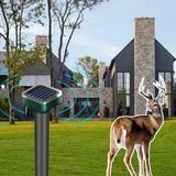 suphanlin 4 Packs Solar Deer Repellent, Deer Repellent Devices, Deer Deterrent for Trees, Ultrasonic Deer Repellent Outdoor for Plants, Deer Repellant for Outdoor, Deer Repellent for Yard Powerful