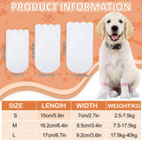 Novabright 100 Pcs Disposable Dog Booties with 3/5 Roll Protectors Bandage for Paw Protection Dog Feet Covers Pet Shoes for Pets Paw Wound Recovery for Medium Large Pets (S)