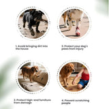 Paw Protective Shoes, All-Season Protection, Comfort, and Stability for Your Dog’s Paws 4pcs Dog Boots, Keep Your Dog Active (Orangw (4Pc), 5(2.0" Lx1.6 W))