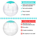 2 Pieces Hamster Exercise Ball, 5.7 Inch Guinea Pigs Running Ball Transparent Plastic Hamster Wheel for Dwarf Rabbits Small Pets to Reduce Boredom and Increase Activity