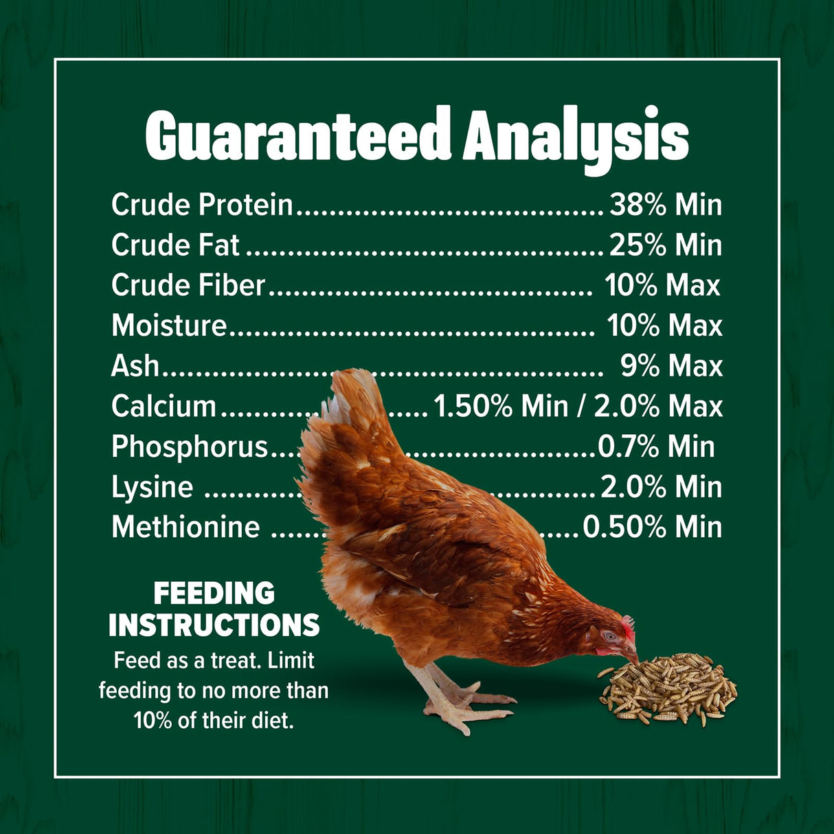 Eaton Pet and Pasture Premium Grubs, USA Grown Dried Black Soldier Fly Larvae, High Calcium Treat for Chickens, Ducks, Wild Birds (5 LB)