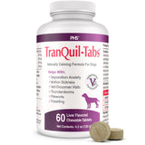 TranQuil-Tabs for Dogs - Contains Chamomile, L-Tryptophan, and Melatonin - Relieves Stress and Tension - Ease Travel and Separation Anxiety - 60 Tabs