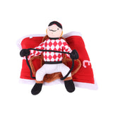 SEIS Halloween Dog Jockey Pet Horse Race Costume Cat Funny Clothes for Halloween Party Cosplay Taking Photo (XXS (Chest Circumference 30-40cm/11.8"*15.7"))