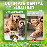Dog Dental Powder – Helps Clean Teeth & Reduce Tartar, Fresh Breath Support, Natural Dental Care for Dogs, Easy to Use, 60-Day Supply