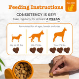 Zesty Paws Probiotics for Dogs, Digestive Enzymes Gut Flora, Digestive Health, Diarrhea & Bowel Support, DE111, Dog Probiotic Soft Chew for Pet Immune System, Pumpkin, 250 Ct