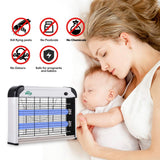SPICA 2 Pack Insect Killer Bug Zapper Indoor, 20W Electronic Mosquito Fly Moth Wasp Pest Killer, Includes 4 Replacement Light Bulbs