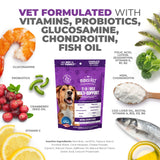 Mighty Petz MAX Dog Multivitamin - Senior & Adult Dog Vitamins 10 in 1 Complete Support for Joints, Immunity, Mobility, Gut, Energy, Skin Health, Pet Multivitamin Daily Chewable Supplement