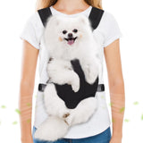 Pet Carrier Backpack, Hands-Free Adjustable Dog Front Carrier Legs Out & Easy-Fit Dog Backpack Carrier for Hiking Camping Traveling Cycling for Small Dogs and Rabbits (Large, Black)