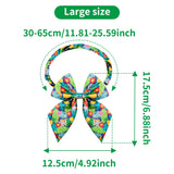 PET SHOW 10 Pack Hawaiian Dog Collar Bow Ties Bulk Adjustable Bowties for Medium Large Dogs Boy Girl Alpaca XL Summer Bowknot Neck Attachments Holiday Party Costume Pet Grooming Accessories