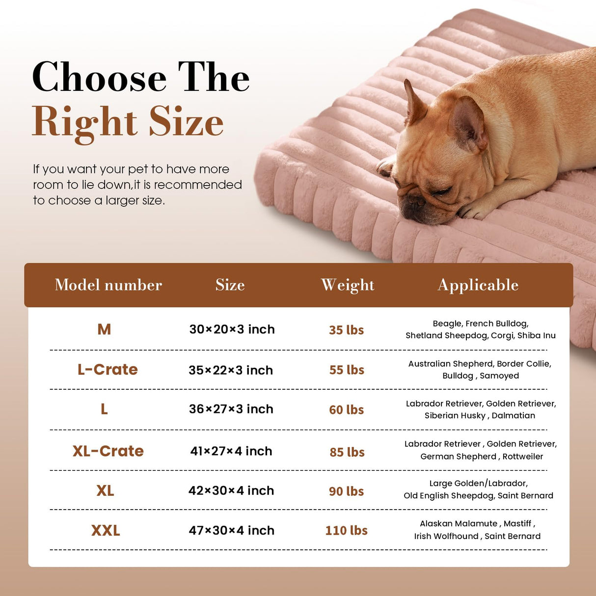 Cozila Orthopedic Dog Bed Medium Size Dog, Pet Beds with Waterproof Lining, Soft Short Plush Surface & Egg Crate Foam, Machine Washable Pet Mat with Removable Cover & Anti Slip Bottom