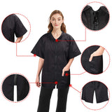 Noverlife Pet Grooming Jacket with Full Zipper, L Size, Anti-Static Smock for Dog Cat Beauty, Water Resistant Barber Apron Jacket for Hair Salon, Cosmetology Uniforms for Men and Women