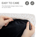 Hollypet Fluffy Dog Cat Bed Pet Couch Beds Plush Soft Warming Washable Puppy Bed for Small Medium Dogs and Large Cats, Leopard, 24" L x 18" W x 10" Th