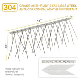 SEEKSEE 10 Pack Bird Spikes –13 inch Pigeon Spikes Anti-Bird Nails Bird Repellent Metal Bird Deterant Spinners of Stainless Steel Bird Spikes for Pigeon and Other Small Birds (10.8 Feet)