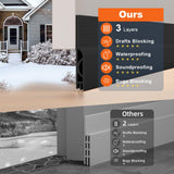 Ormein Door Draft Stopper, Adjustable Weather Stripping Seal for Cold Insulation, Bottom/Under Sweep for Exterior & Interior Doors, Seal Blocker Noise, Black, 39 inches