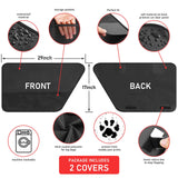 ALEIFLE 2PCS Car Door Protector for Dogs,Waterproof, Anti-Scratch, with Mesh Pockets for Snacks & Toys，Vehicle Door Protectors for Cars, Trucks, SUVs
