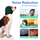 MIGOHI Dog Ear Muffs Noise Protection, Calming Hoodie with Soft Padding-Adjustable Headphones for Dog, Hook & Loop Headband for Dogs, S, Green