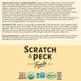 Scratch and Peck Feeds Whole Grain Starter Crumbles Chicken and Duck Feed - 25 lbs Bag - Corn-Free and Soy-Free - 20.5% Protein, Certified Organic and Non-GMO Project Verified Chicken Food