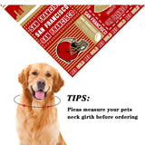Pet Dog Bandana for Dogs, Football Cats Cotton Reversible Triangle Bid Scarf Perfect Game Day Dog Gifts