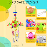 KATUMO Bird Toys, Parrot Pull Spoons Toys for Conure Cage Parakeet Cockatiel Quarker African Grey Mini Macaw Amazon Parrots Cockatoo Small to Medium Birds
