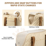 Dog Purse Carrier for Small Dogs, Soft Sided Pet Carrier with Pockets, Foldable Dog Carrier Purse for Puppy, Rabbit, Cat, Washable Breathable Pet Carrier, Dog Carrier Bag for Outdoor Shopping Travel