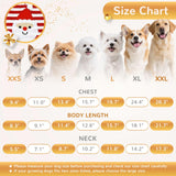 BAEJMJK Dog Christmas Sweater Striped Xmas Holiday Dog Clothes Warm Turtleneck Pet Puppy Outfits Costume Fall Winter Knit Pullover for Small Medium Large Dogs(Red Santa,XX-Large)