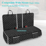 Dog Car Seat Cover Compatible with Nissan Rogue Altima Sentra Kicks Murano Maxima Versa Back Seat Accessories, Waterproof Pet Bench Backseat Covers with Non-Slip Backing 2000-2026