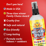Bodhi Dog Not Here Spray - Trains Pets Where Not To Pee - Dog & Puppy Potty Training Spray to Stop Marking & Urinating Indoors or Outdoors - Safe for Furniture, Carpet & Floors - Made in USA (8 Fl Oz)