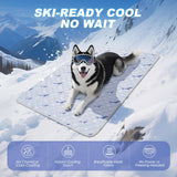 Velvopet Dog Cooling Mat, Cooling Mat for Dogs, Breathable Dog Bed with Non-Slip Design, Portable & Washable Pet Pad for Indoor, Outdoor, Crate, Summer Cat Bed, Cool Pet Pad, Gel-Free, 39"x58"