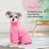 Dog Winter Coat for Small Dogs, Four Leged Warm Fleece Doggie Onesie, High Ribbed Collar Dogs Winter Clothes Jumpsuit, Anti Hair Shedding Suit，Warm Puppy Christmas Jacket