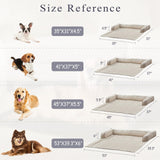 WINDRACING Luxury Dog Couch Bed, Washable Calming Dog Couch Cover, Couch Protector for Dogs, Waterproof Sofa Bed, Pet Bed Mats for Sofa, Pet Sofa Covers (Beige X-Large 45x37x5.5 inch