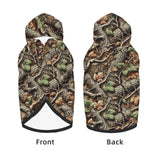 Outdoor Camouflage Dog Hoodie for Medium and Large Dogs, Dog Sweatshirt with Leash Hole Design for Safety Small