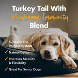 iHeartDogs Turkey Tail Mushroom for Dogs for Lumps, Bumps & Lipomas with Bone Broth and 6 Mushroom Blend Powder
