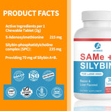 Same and Silybin for Dogs - S-Adenosyl-L-Methionine, Same for Dogs, Liver Supplements for Dogs, Hepatic Supplement for Liver & Brain, Dog Liver Support (Same+Silybin), All Dogs (Under 120 lbs)