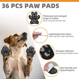 KOOLTAIL Anti-Slip Dog Paw Protector Gripper Traction Pads for Hot Pavement, Dog Feet Stickers with Stronger Adhesive on Hardwood Floors for Senior Dogs ,Pet Shoes Booties Socks Replacement (36 pcs)XL