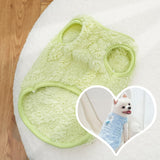 4Pcs Dog Sweatshirt for Small Medium Dogs Cute Cat Apparel Warm Fluffy Knitwear Winter Soft Skin-Friendly (S (3-5.5 lbs))