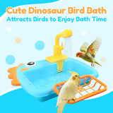 Automatic Bird Shower & Parrot Bath Fountain – Cage Mountable Parrot Shower Box for Cockatiels, Budgies, Conures & Lovebirds(Blue)