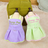 2 Pieces Dog Dresses Puppy Luxury Princess Dress Sunny Day Clothes Wedding Evening Summer Suspender Dress Skirt Doggie Dress for Small Dog Girl L