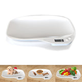 HMRCYTE Small Animal Digital Scale, Pet Scale with LCD Display, Puppy Scale, Electronic Kitchen Food Scale, (Max 33lbs),14 x 10 inches, for Weighing Kitten, Puppies, Hamster, Newborn Pets (White)