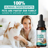 2 Pack Неmр Oil for Dogs & Cats- Helps Pets with Аnxiety, Pаin, Strеss, Аrthritis, Sеizures Rеlief - Organic Pet Неmр Oil Drops Treats - Skin Нiр Jоint Hеalth