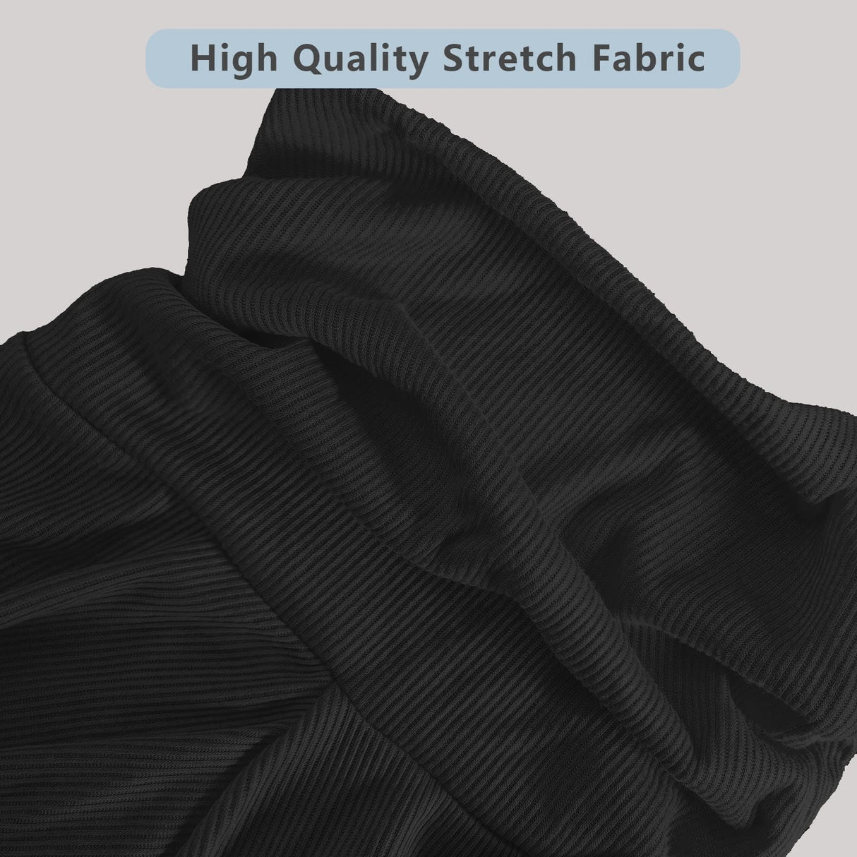 HQREA Italian Greyhound Pajamas Solid Four-Legged Rib Dog Onesie Lightweight Turtleneck Elastic Whippet Sweater Jumpsuit Pet Clothes for Small Medium Large Dogs(Black,L)