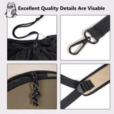 NATUYA Dog Front Carrier, Pet Carrier Front-Pack for Small Dog Puppy Cat, Travel Hiking Waterproof Lightweight Pet Bag, Padded Bottom Mat & Zip Pockets (Black)