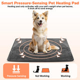 Pet Heating Pad for Dogs and Cats, 9 Adjustable Temperature Dog Heating Pad, Electric Heated Dog Bed, Heated Blanket for Dogs with Chew Resistant Cord for Dog Cat Animal, 28x18 Inch