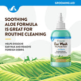 NaturVet Ear Wash w/Tea Tree Oil (Aloe & Baby Powder Scent) 8 oz