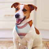 Soft Dog Bandana Kerchief Adjustable Washable Pet Scarf Triangle Bandana Paint Splash Ink Baseball