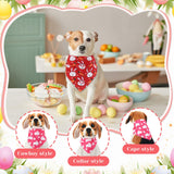 Reginary 108 Pcs Easter Dog Bandanas Bulk Neck Ties Set Pet Triangle Scarf Bibs Adjustable Washable Kerchief Bibs Dog Tie Costume Accessories for Medium Small Pet Holiday Birthday Gift Favor